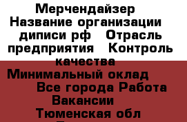 Мерчендайзер › Название организации ­ диписи.рф › Отрасль предприятия ­ Контроль качества › Минимальный оклад ­ 20 000 - Все города Работа » Вакансии   . Тюменская обл.,Тюмень г.